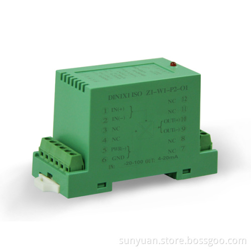Rail-Mounted Rtd (PT100/PT10/Cu100/Cu50) to Current/Voltage Isolation Transmitter (DIN35 ISO Z-W-P-O)